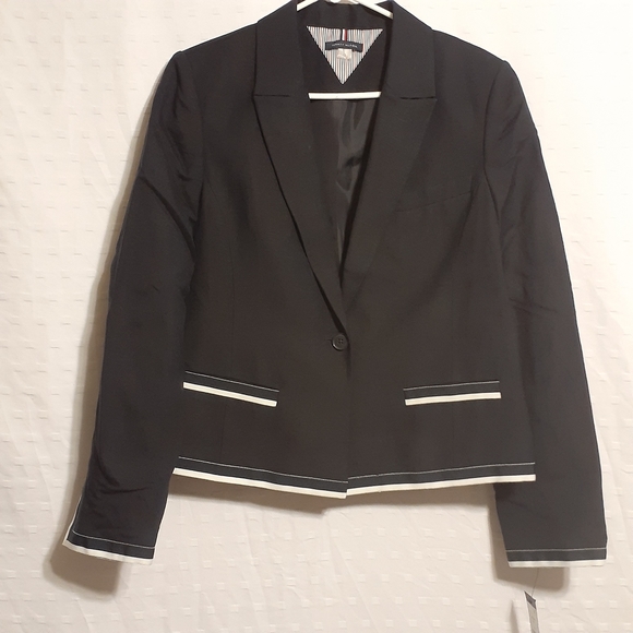 TOMMY HILFIGER NAVY BLUE WOMEN'S BLAZER SIZE S NWT - Picture 3 of 9